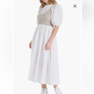 Sofie the Label sweater vest mixed media dress